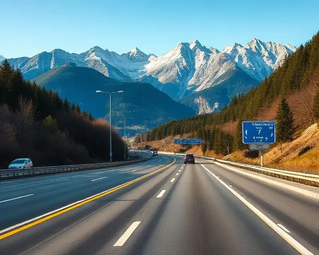 Autobahn in Slovenia