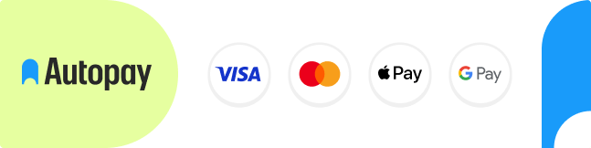Autopay — Visa, Mastercard, Apple Pay, Google Pay, BLIK, Przelewy24